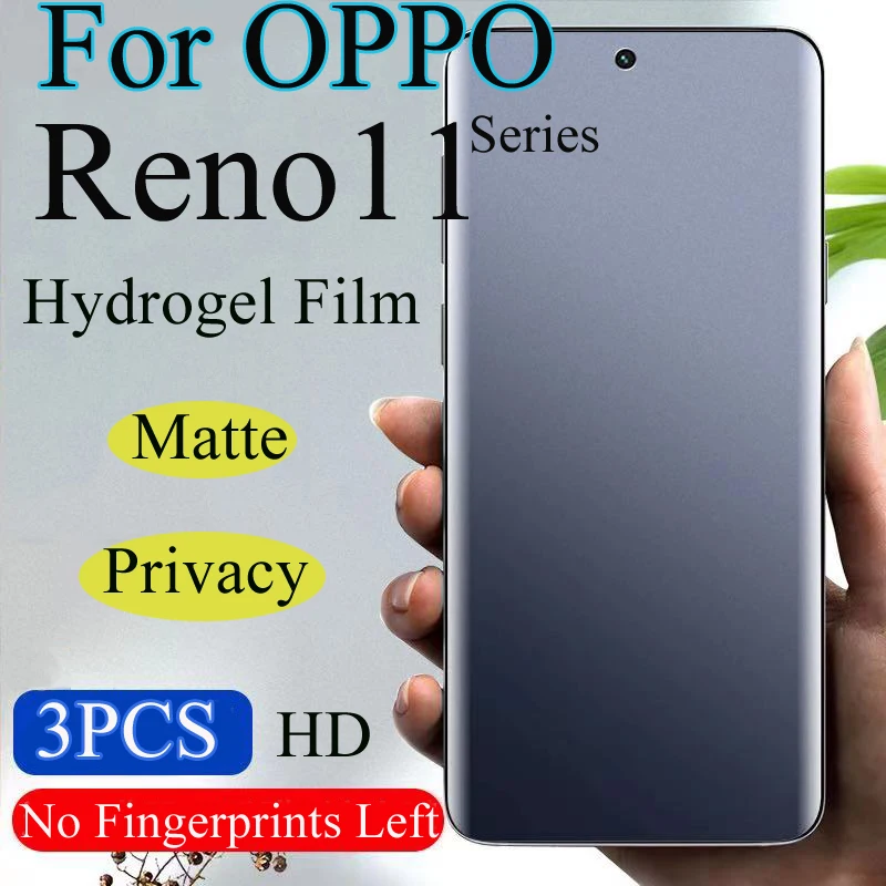 Reno11Pro Matte Hydrogel Film For OPPO Reno 11Pro Privacy Screen Protector Reno11 Full Coverage Soft HD Protective Anti Peeping