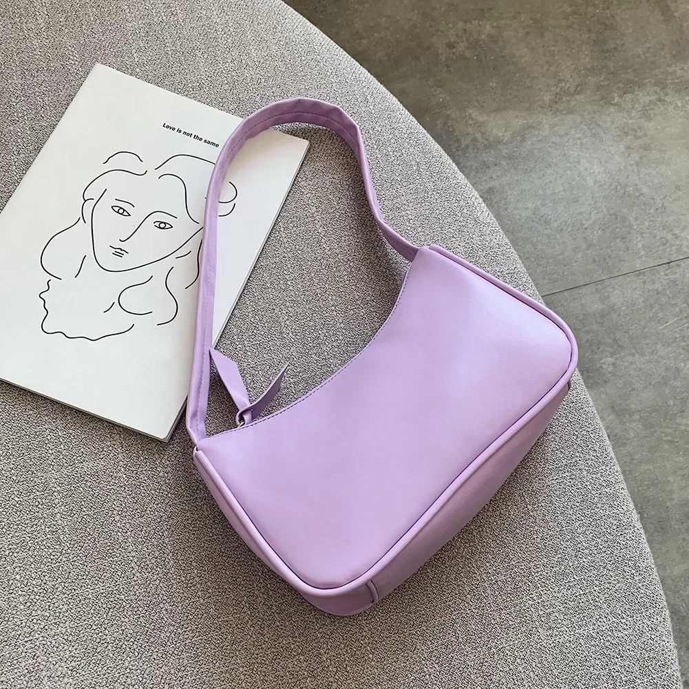 Retro PU Leather Shoulder Bag - Casual Small Top-Handle Handbag for Women