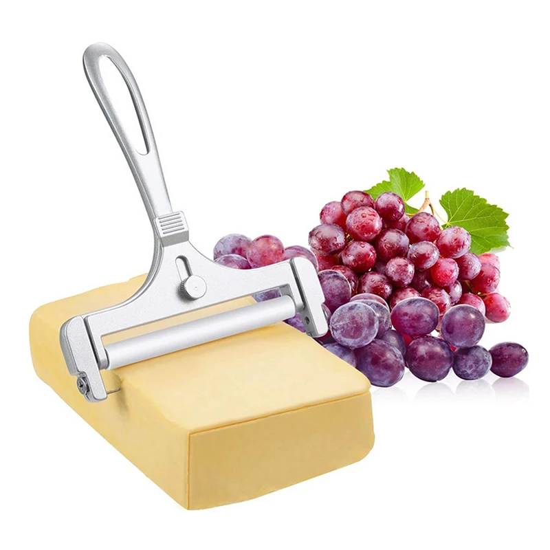 Cheese Slicer Adjustable Thickness Heavy Cheese Cutters With Wires For Soft Semi-Hard Butter
