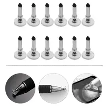 

12pcs Universal Replacement Disc Tips for Touch Screen Devices (Silver)