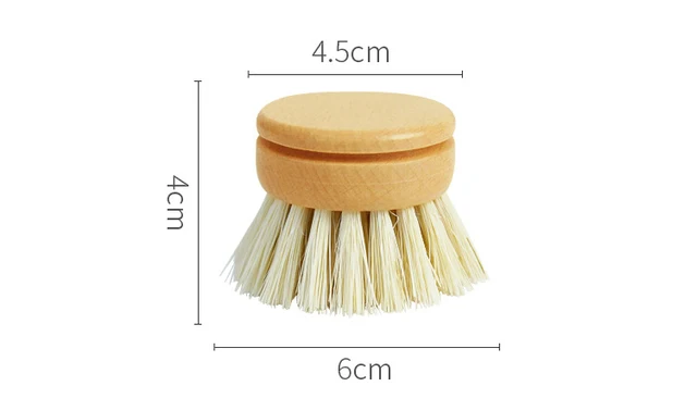 Plant Based Sisal Hemp Cleaning Brush Wooden Long Handle Vegetable Scrub  Brush Head Replacement Biodegradable Kitchen Brushes - AliExpress