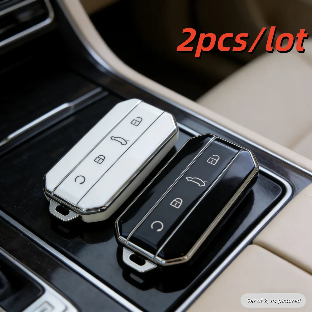 Premium Car Key Case Covers - Set of 2, Compatible with Select Models