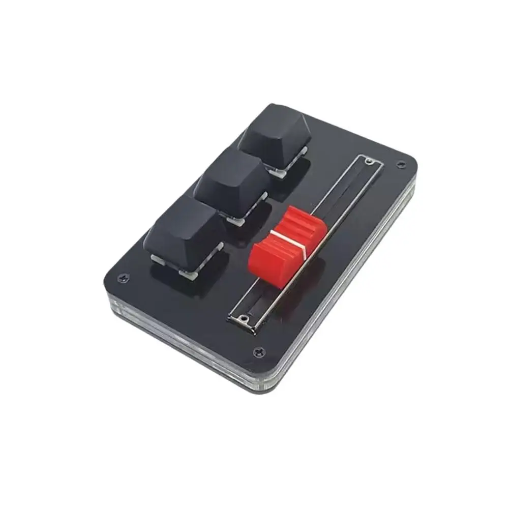 푸시 로드 USB 녹음 볼륨 조절 기계식 미디 블루투스 맞춤형 키보드, 게임 단축키, 디자이너 키, 아우디 D9V6, 3 단추