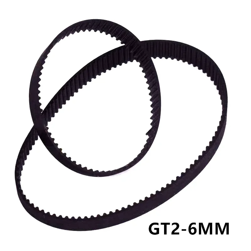 3D Printer Parts GT2 6mm 2GT 10mm Closed Loop Rubber Timing Belt 604mm-976mm Width 6mm/10mm Synchronous Belt Rubber Belt Transmission Drive Belt