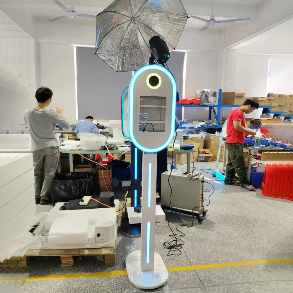 DSLR Photo Booth Shell with Lights Selfie 12.9in 11in ipad Photobooth Machine Camera for Christmas Party Events with Flight Case S468b1c7d9efd47b3901664c36f3071015