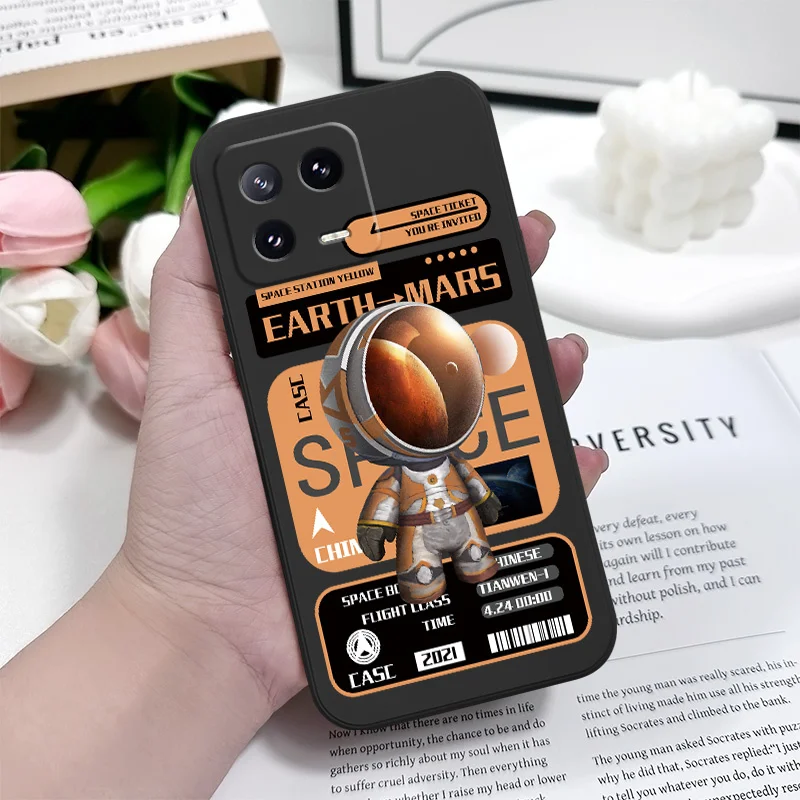 Astronaut Liquid Silicone Phone Case - Premium Protection with Stylish Design