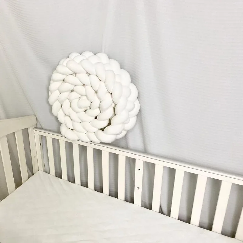 Crib Bumper Six-strand Braided Crib Anti-collision Bed Surround 2M Newborns