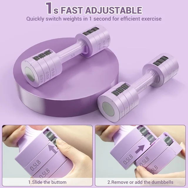 "4-in-1 Adjustable Dumbbell Set 2