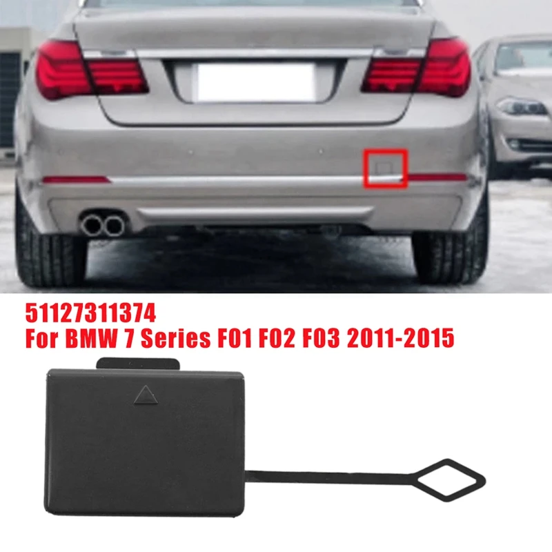 

Крышка автомобильного заднего Буксировочного Крюка 51127311374 для BMW серий 7 F01 F02 F03 2011-2015 крышки для буксировочного сцепного механизма заднего бампера