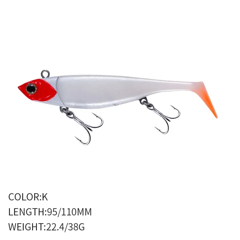 Новая мягкая приманка EWE Niuniu Fish, 22,5 г38 г, металлическая Мягкая приманка высокой частоты, 95110 мм (art.: 3920bfa00f378) - 3920bfa00f378