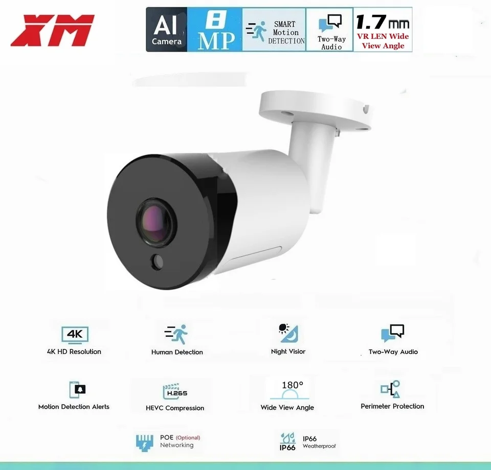 Telecamera Di Sicurezza Wi-Fi Per Esterni E Interni, 1080P, Rotazione 360°, Visione Notturna, Audio Bidirezionale, Rilevamento Allarme, Supporto Scheda 64G - 2