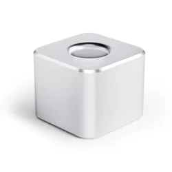 Sleek Aluminum Pen Holder with Non - Slip Pad - Stylish Desk & Bathroom Organizer (BT - sliver)