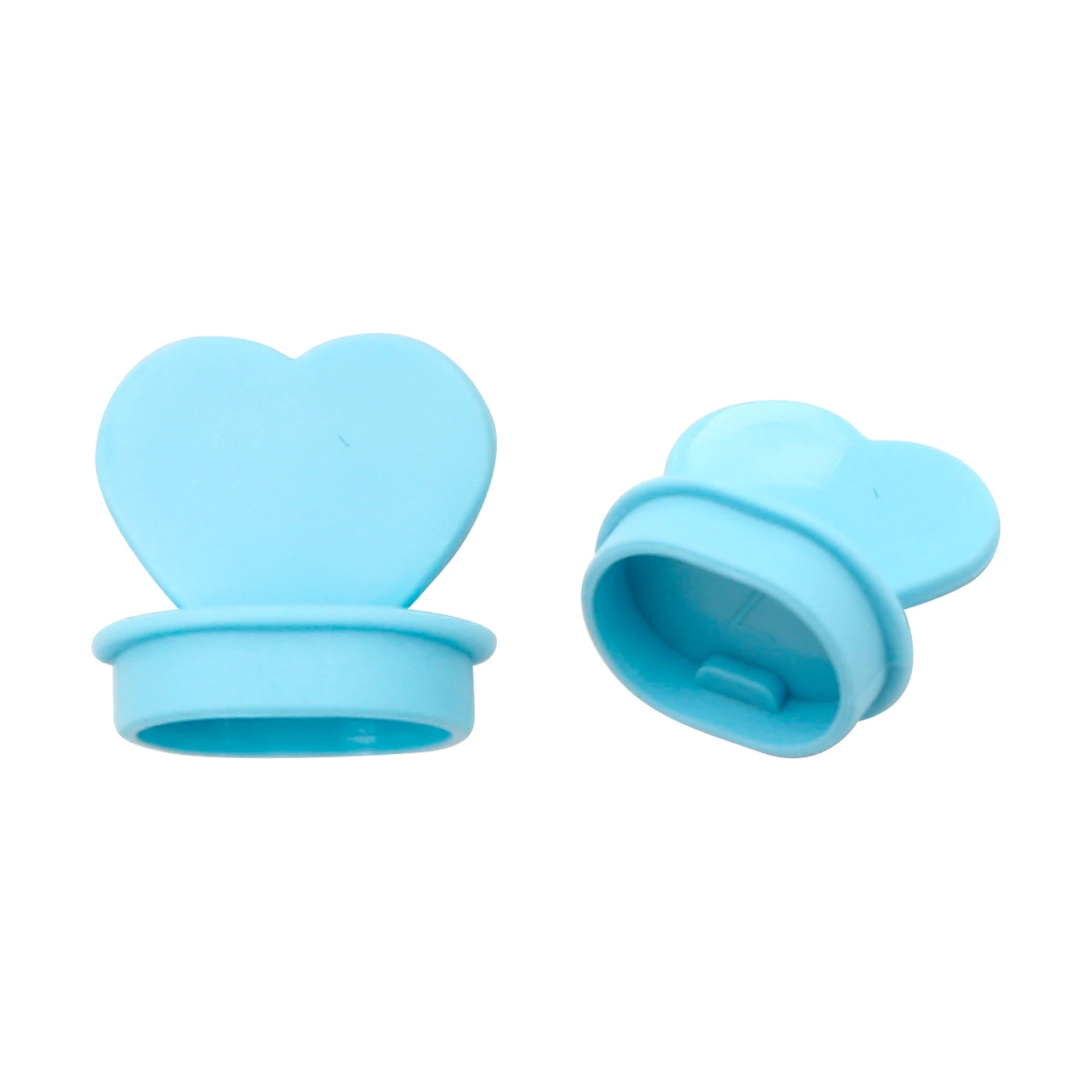 500Pcs Heart Shape Straw Cover Cap Straw Topper Circle Plug Food Grade Sipping Hole Dust Plug for Water Bottle Milk Tea Cups