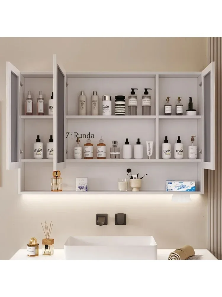 Smart Bathroom Mirror Cabinet Wall-mounted Storage with Wumart Makeup Mirror Cabinet Simple Home Furnitur