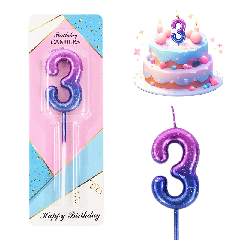 0-9 Zahlen Geburtstags torte Kerzen deckel für Kinder Mädchen Junge Baby 1. Geburtstags feier Kuchen Dekoration DIY Backwerk zeuge Lieferungen