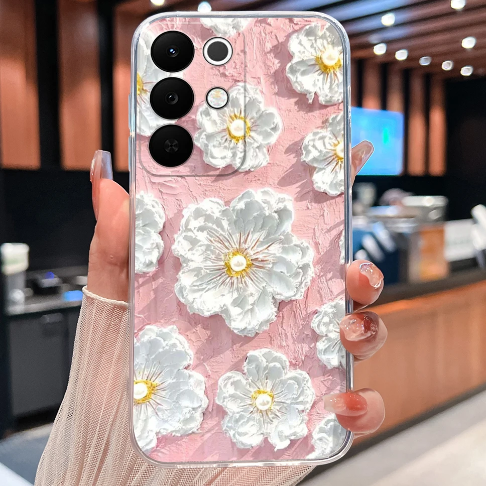 Colorful Patterned Clear Soft Silicone Phone Cover - Lightweight and Stylish Case