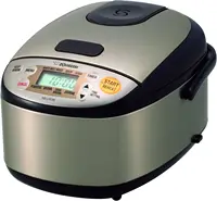 NS-LHC05 Micom Rice Cooker & Warmer, Stainless Dark Brown, 3 Cups Uncooked 1