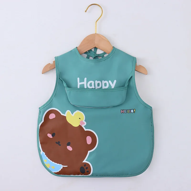 Baby Apron Bibs Toddler Long Sleeve Scarf Waterproof Art Smock Feeding Bib Infant Boys Girls Kid Burp Cloth Bandana s baby bib feeding bib cotton bib cotton bib set children painting apron