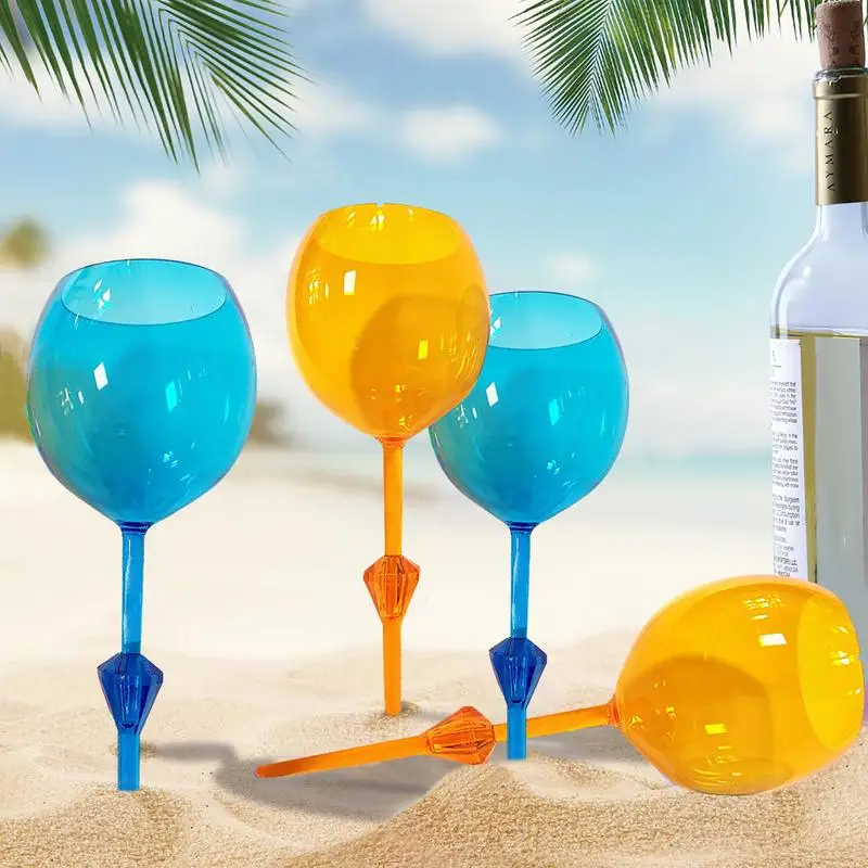 2pcs Pool Floating Wine Glass Shatterproof Wine Glass Long Stem Drinking  Glasses For Red Wine Beer Cocktail Beverage Cup - AliExpress