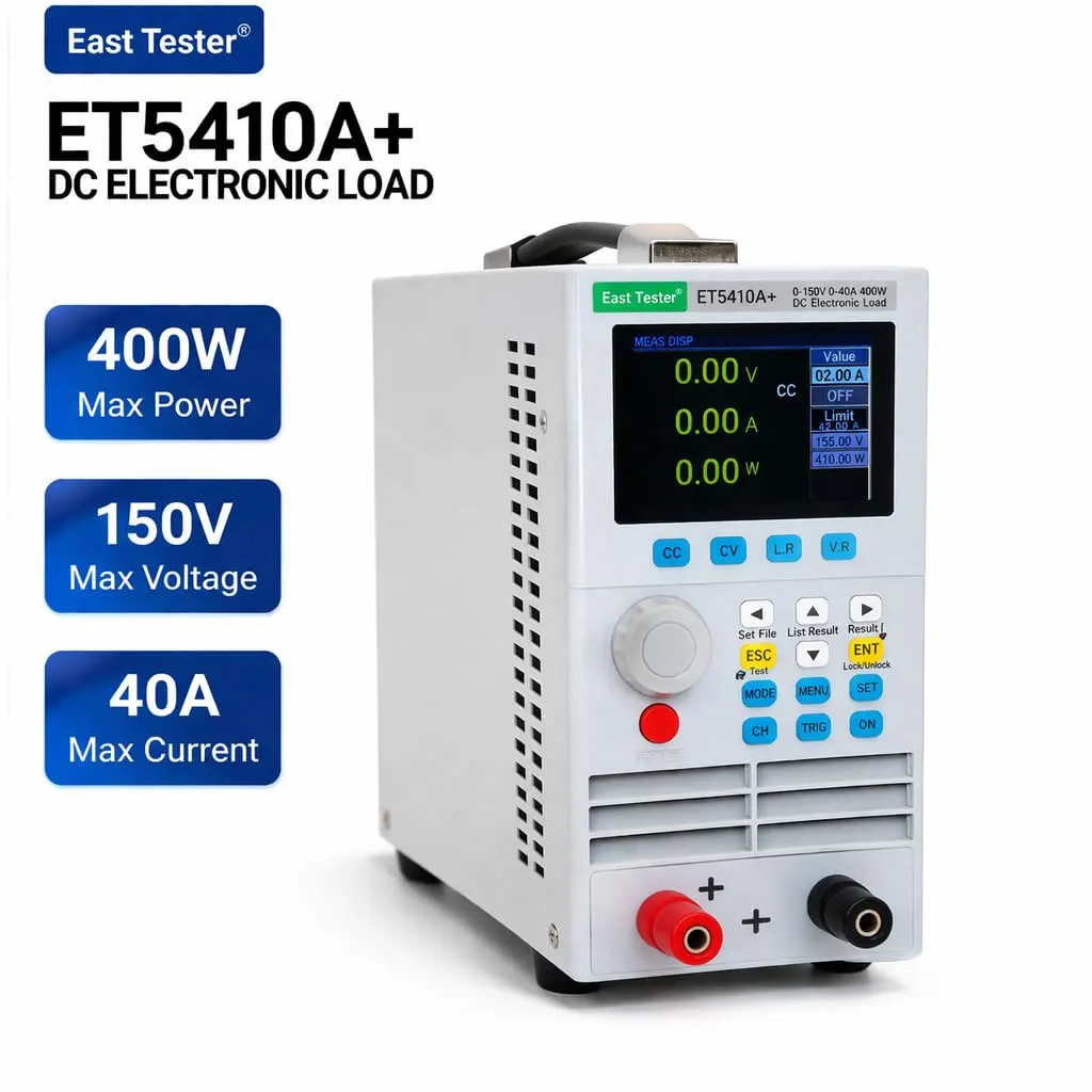 400W 40A 프로그래밍 가능 전자 부하 장치 ET5410A+ ET5420A+ 디지털 DC 부하 장치 전자 배터리 테스터 부하 측정기 업그레이드