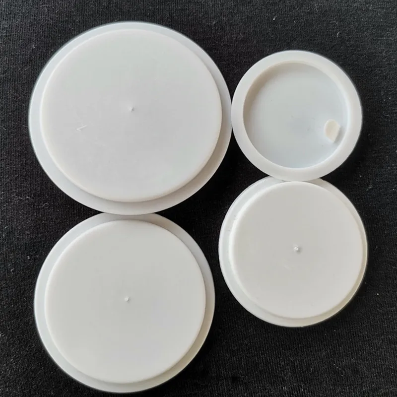 100pcs/Lot New Glass Cream Bottle Hand-Pull Gasket Cover Hand-held Cap Cosmetic Packaging Mouth Pad PEPP Bottle Cap Gasket White