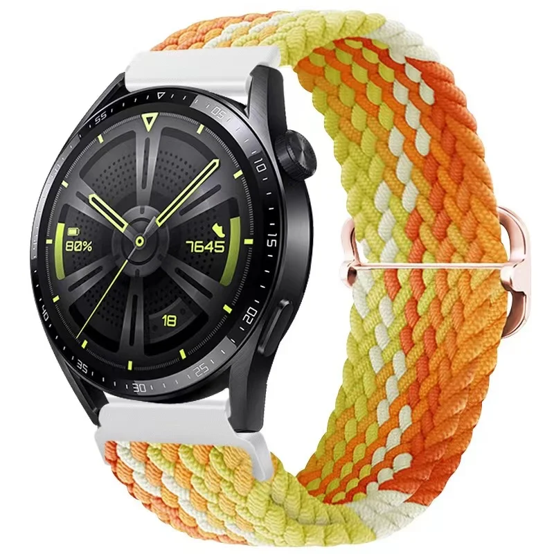 Adjustable Breathable Nylon Woven Watch Strap, 20mm/22mm
