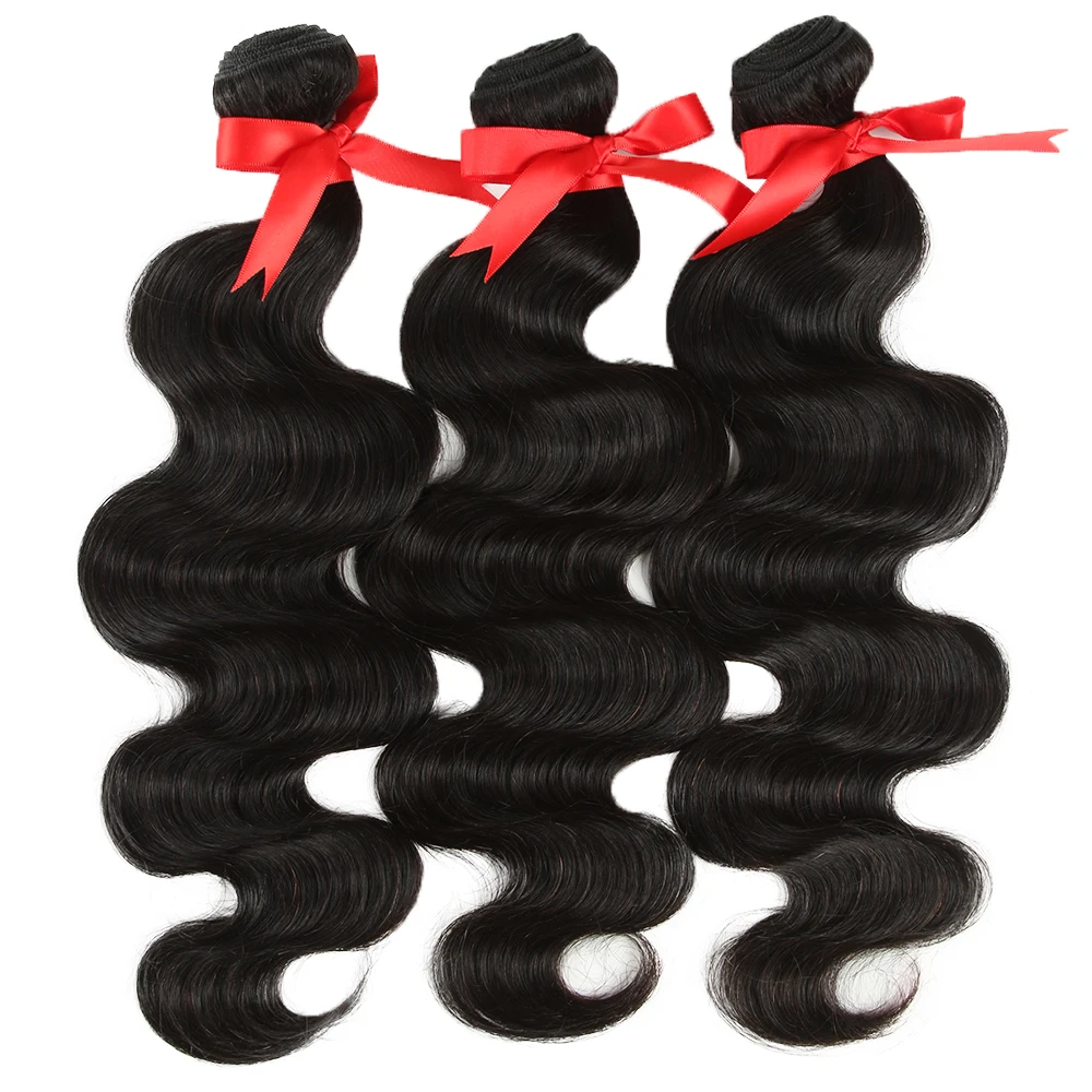 Sleek 30 Inch Human Hair Bundles For Women Body Wave Hair Extensions Single Bundles Natural Brazilian Human Extensions