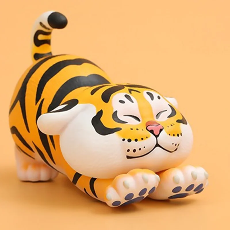 

Original Mystery Box Cute Fat Tiger Daily Series Blind Box Toys Desktop Model Kawaii Surprise Bag Anime Figure Girls Gift