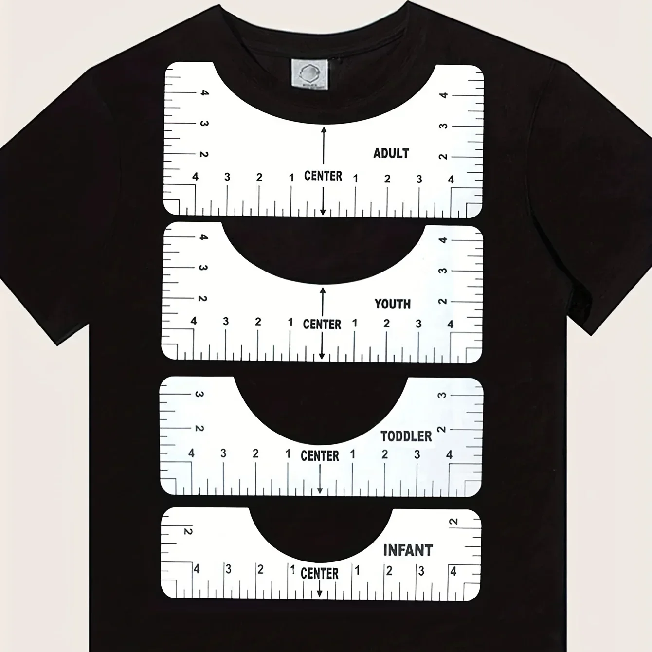 T-Shirt Ruler Guide Shirt Alignment Tool