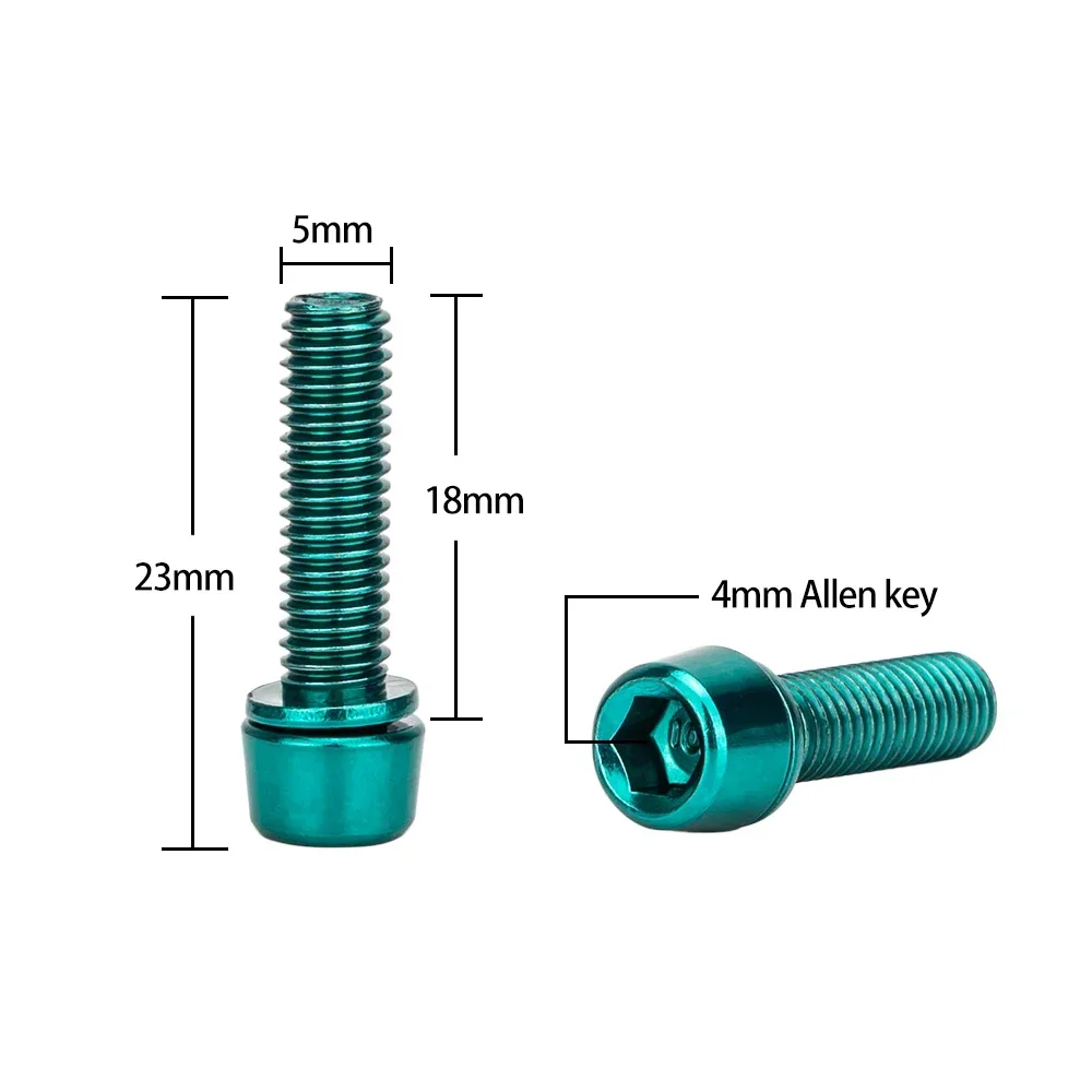 Acquista Viti M6 * 18/20mm MTB bulloni pinza freno a disco per bicicletta con rondelle 4 pezzi in Italia a partire da 9.96