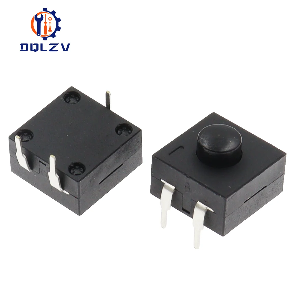 10PCS 손전등 스위치 버튼 자동 잠금 스위치 강한 빛 손전등 스위치 2 On 및 1 Off 213BS