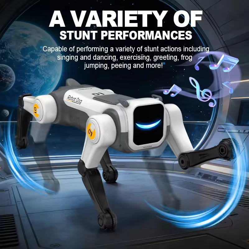 Cane Robot RC Intelligente con AI, Comando Vocale Programmabile, Canta e Balla, Robot Bionico Elettronico Intelligente - immagine 5