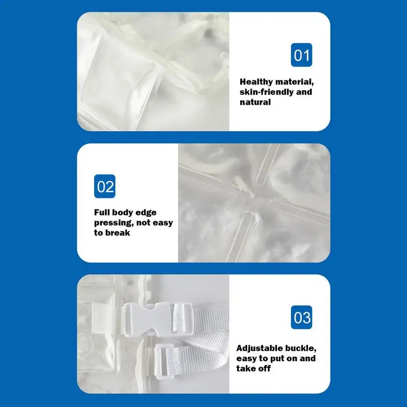 Cooling Vest PCM Body Cooling Ice Pack Vest Multi Cooling Zones Water Cooling Clothes Summer Cooling Vest For Cycling Fishing 4