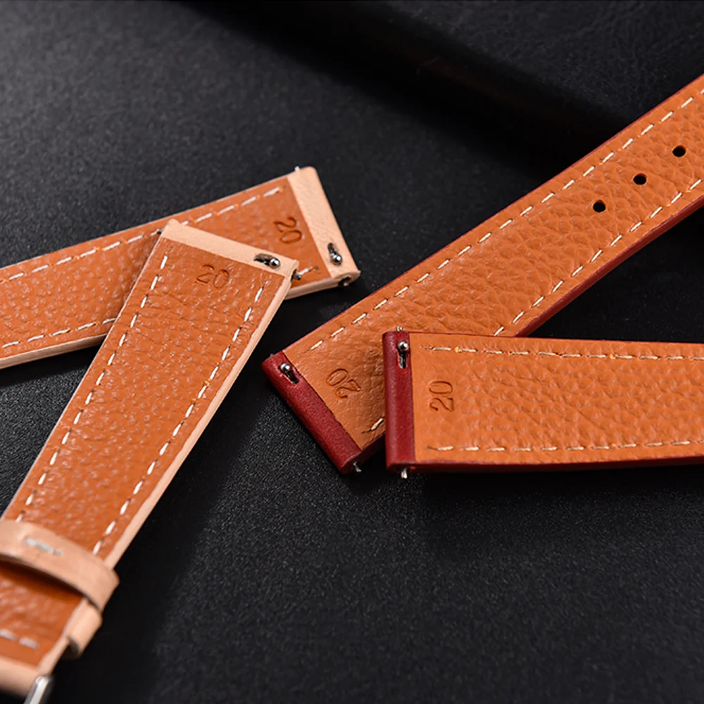 Handmade Vintage Leather Watch Strap with Quick Release