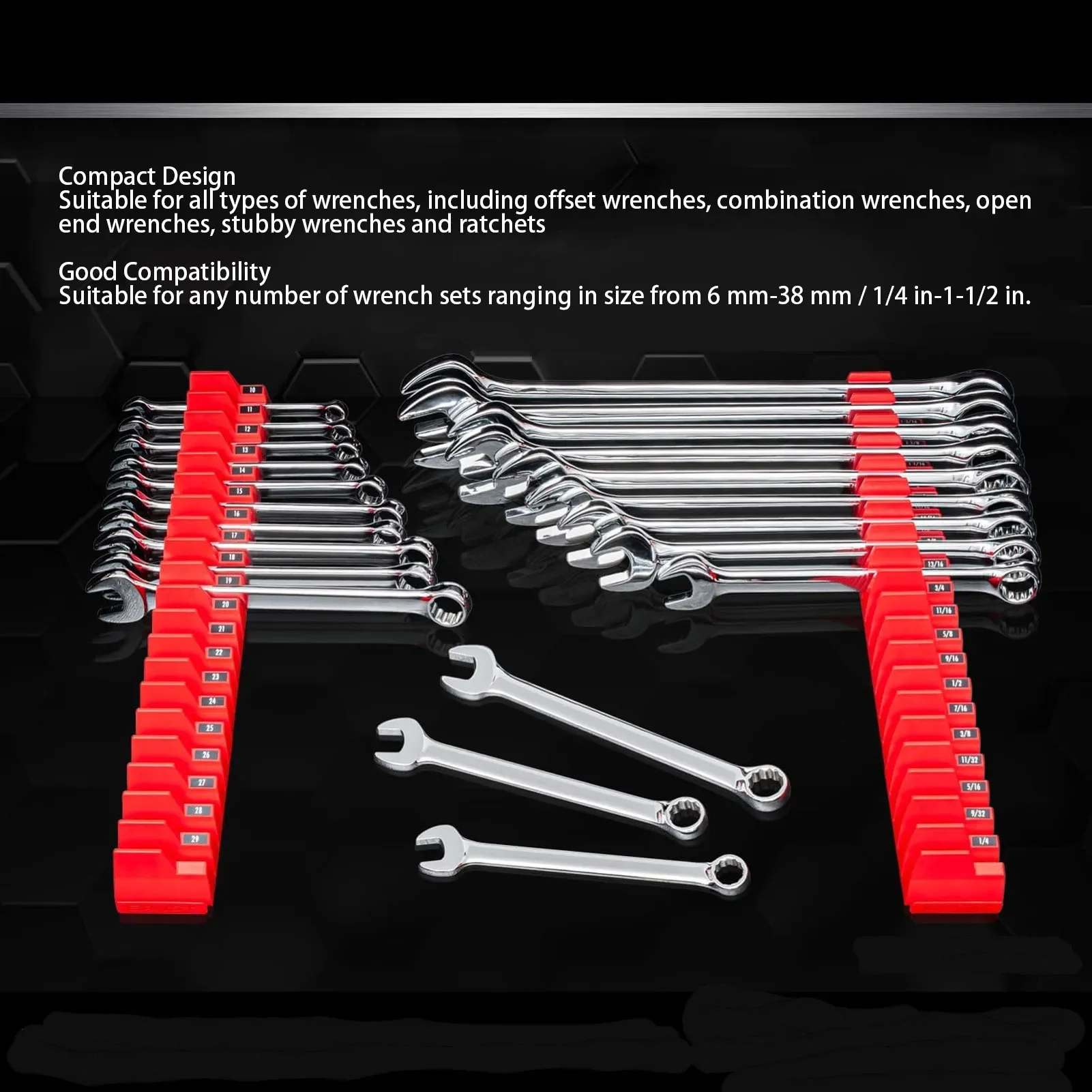 Wrench Organizer Multifunctional Magnetic Rack