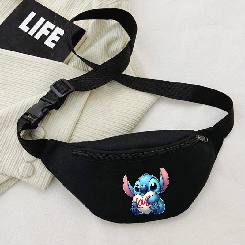 Stitch Waist Bag Anime Merch Women Man Chest Pack Outdoor