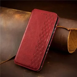 Luxury Leather Texture Wallet Case with Magnetic Flip Cover - HONOR Magic7 Lite (Red)