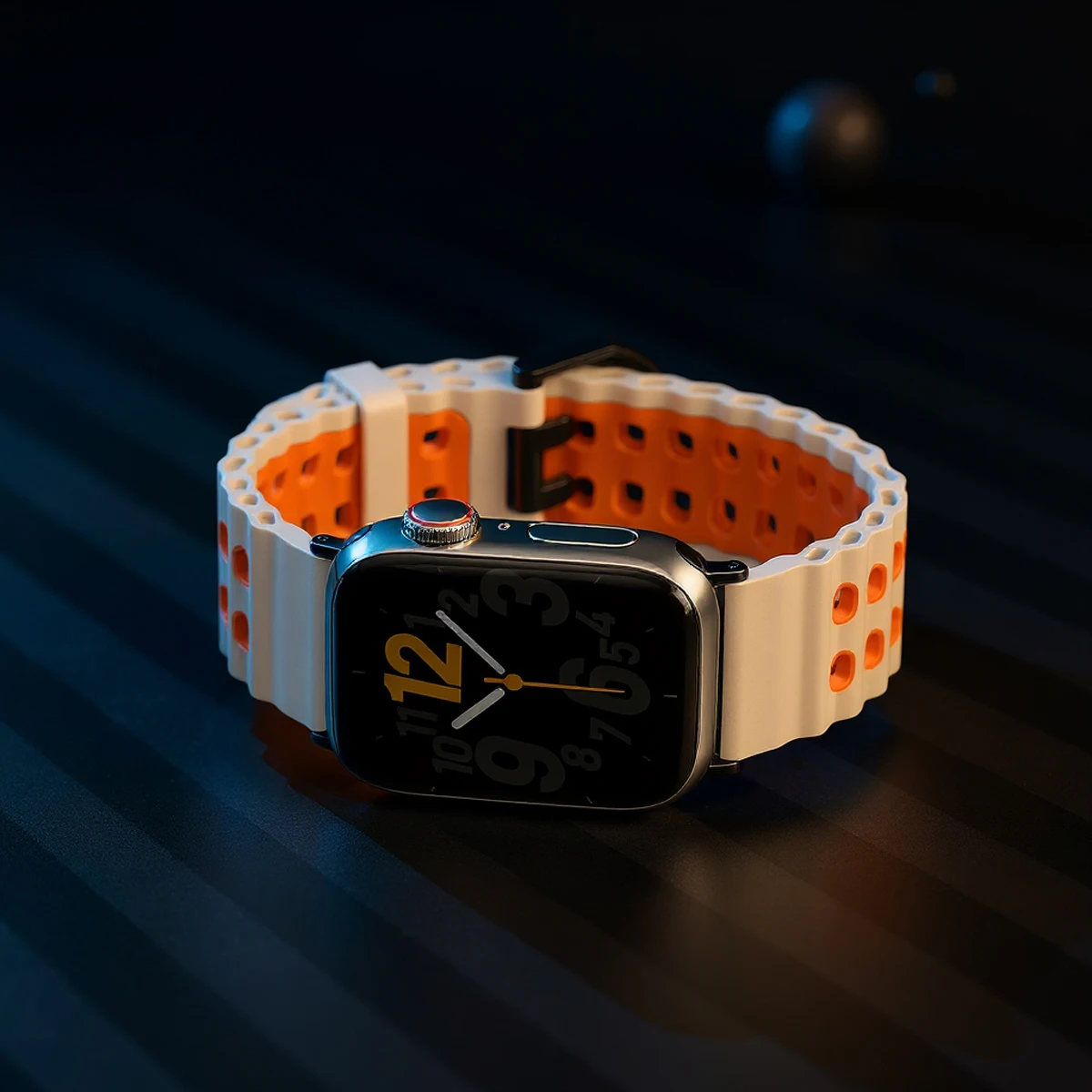 Silikonarmband für Apple Watch Ultra 3 49 mm Band Atmungsaktives Armband für iWatch Serie 11 10 42 46 mm 9 8 7 6 SE 45 mm 44 mm Armband – Detail 10
