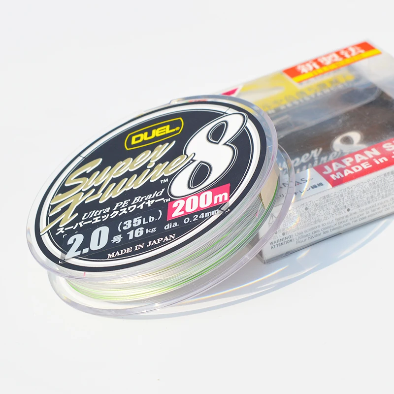 Originale Duel Pe Line 200M 300M Importato Super X-Wire 8 Pe Line Sub Line Raft Fishing Line Spigola A Punta