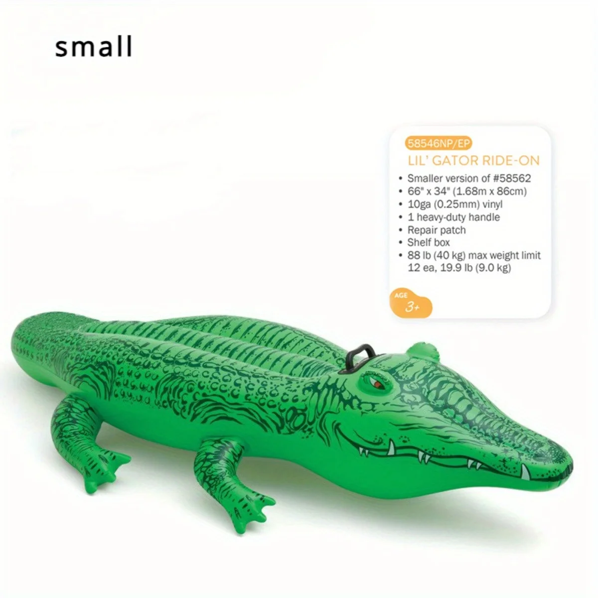 Crocodile Mounts Children's Double Water Inflatable Bed Mounts Water Supplies