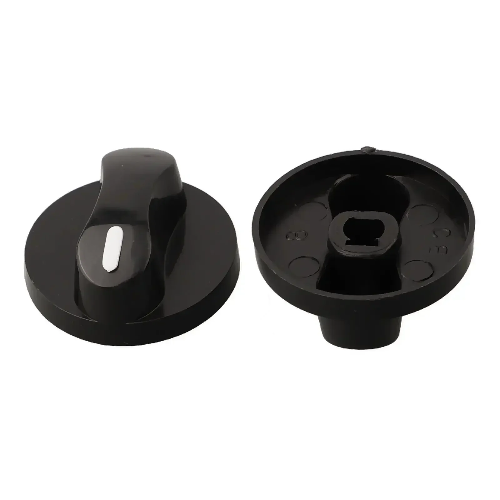 2 Pack High Quality Alloy Gas Stove Rotary Switch Knob Set Kitchen Burner Oven Parts Handle Replacement Button Cooker Stove 8mm