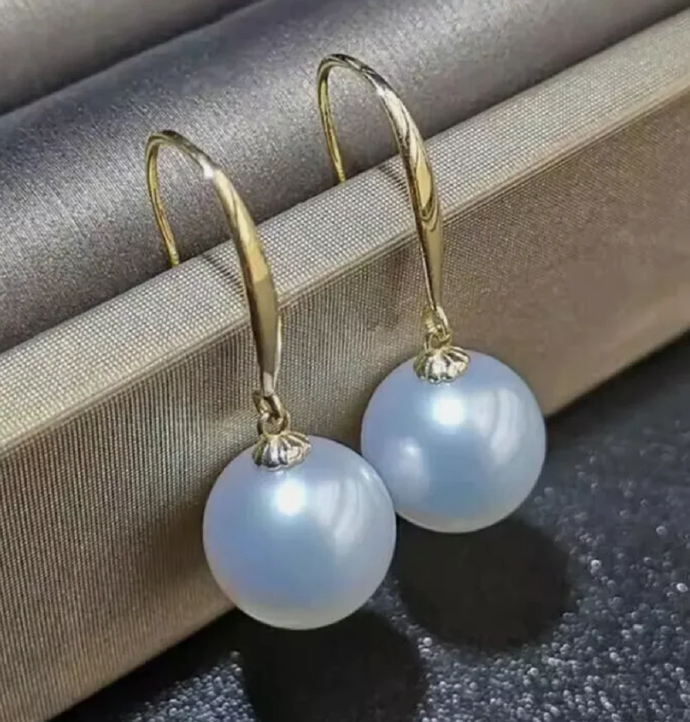 

Hot selling AAA 10-11mm South Sea White Round Pearl Earrings 14k - 9-10mm 10-11mm 11-12mm