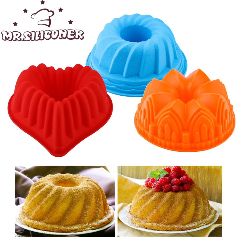 XUTONG - Juego De 2 Moldes De Silicona Para Magdalenas, 24 Tazas, Antiadherentes, Para Magdalenas, Color Rojo