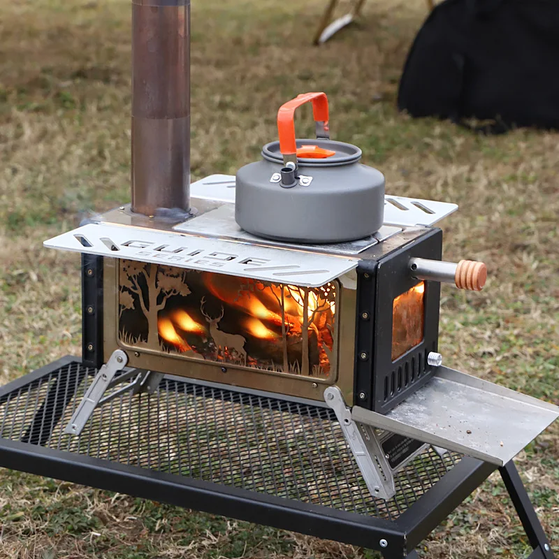 Tent Stove Homemade Wood Burning Stove Homemade Mini Wood Stove For - Main Image