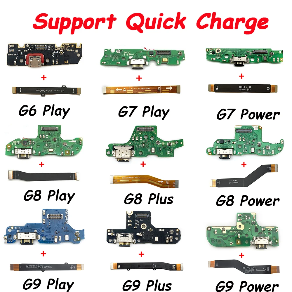 

For Moto G7 Power G9 G8 Play G8 Plus G41 G100 G71 USB Charge Port Jack Dock Charging Board Connector Motherboard Main Flex Cable