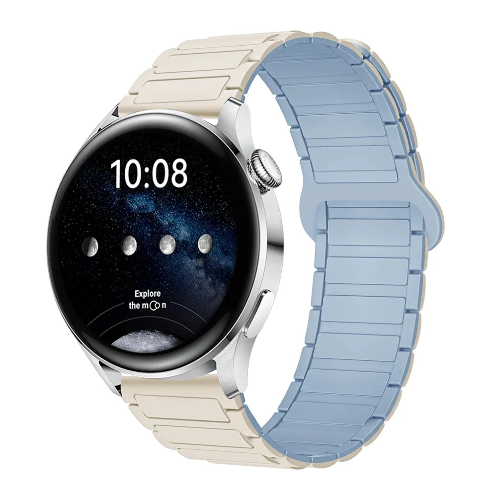 Magnetic Loop Silicone Bracelet Watch Strap - 22mm