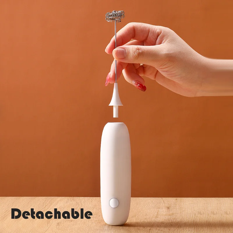 Milk Frother Egg Beater Electric Milk Frother Handheld Cappuccino Maker Coffee Foamer Chocolate Stirrer Mini Portable Food Blender Kitchen Whisk Tool