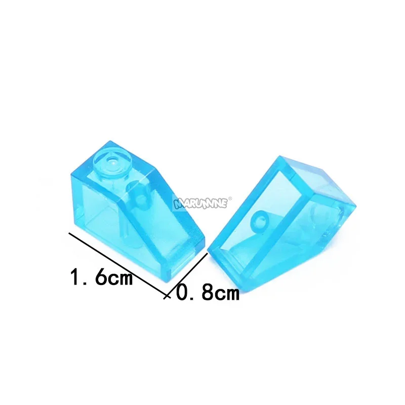 Marumine 1x2 Slope MOC Bricks Parts 3040 Classic Create Building Blocks Trunk Roof Accessories Pieces Boys DIY Construction Toy 6