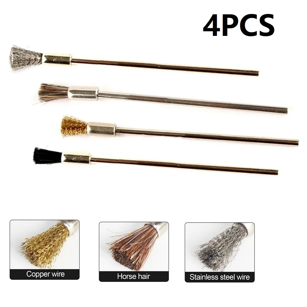 100mm Steel Wire Brushes Metal Rust Removing Steel Wire Wheels Wire Wheels Polishing Brushes Set Home Rust Cleaning Tool 2