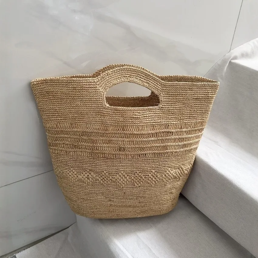 New Summer Bags For Women Luxury Designer Handbag Purse 2025 New To Weave Large Capacity Shoulder Straw Beach Tote bag